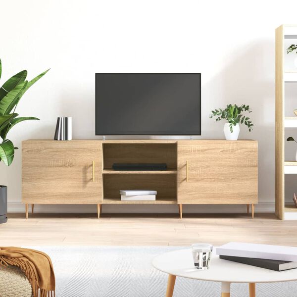 vidaXL TV Cabinet Sonoma Oak 150x30x50 cm Engineered Wood