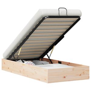 vidaXL Ottoman Bed Frame with Storage Natural 72 x 190 cm