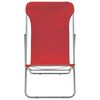 vidaXL Folding Beach Chairs 2 pcs Steel and Oxford Fabric Red