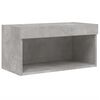 vidaXL 6 Piece TV Wall Units with LED Concrete Grey Engineered Wood