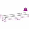 vidaXL Wall Shelf with Shelf 2 pcs Red 40 x 9 x 3 cm Engineered Wood