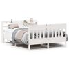 vidaXL Bed Frame without Mattress White 140x190 cm Solid Wood Pine