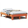 vidaXL Bed Frame without Mattress Wax Brown 120x200 cm Solid Wood Pine