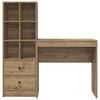 vidaXL Desk with Drawer 2 pcs Artisan Oak