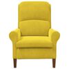 vidaXL Armchair Yellow 76 x 94 x 102 cm Velvet