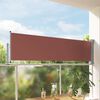 vidaXL Patio Retractable Side Awning 80x300 cm Brown