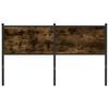 vidaXL Headboard Smoked Oak 150 cm Engineered Wood and Steel