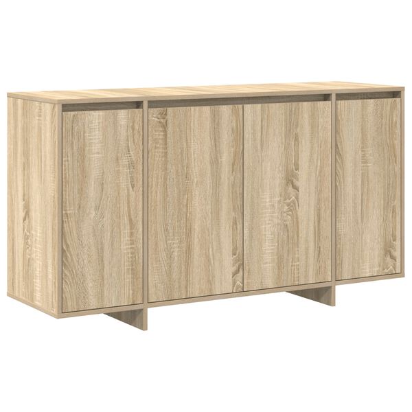 vidaXL Sideboard Sonoma Oak 135 x 41 x 75 cm Engineered Wood