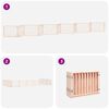 vidaXL Dog Gate with Door Foldable 12 Panels 960 cm Poplar Wood