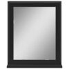 vidaXL Bathroom Mirror with Shelf Black 50x12x60 cm Engineered Wood