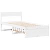vidaXL Bed Frame without Mattress White 90x190 cm Single Solid Wood Pine