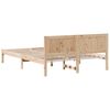 vidaXL Bed Frame Brown 150 x 200 cm Solid Pine wood
