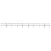 vidaXL Garden Fence with Hoop Top Steel 1506x80 cm Black