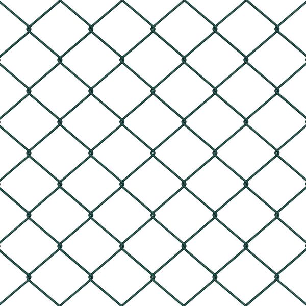 vidaXL Fence Post Green 10 x 1.4 m (40 x 40 mm mesh) Steel and PVC