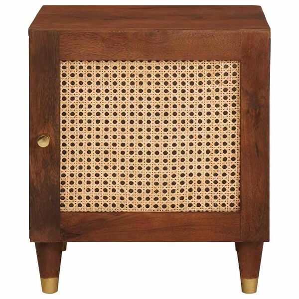 vidaXL Bedside Cabinet 2 pcs Brown 40 x 33.5 x 46 cm Solid Acacia wood