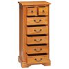vidaXL Chest of Drawers Natural 45 x 35 x 100.5 cm Solid Mahogany Wood