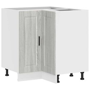 vidaXL Kitchen Corner Base Cabinet Porto Grey Sonoma Engineered Wood