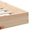 vidaXL Bed Frame Brown 180 x 200 cm Solid Pine Wood