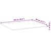 vidaXL Table Top Rectangular 100x80x2 cm Solid Wood Acacia