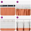 vidaXL Blackout Curtains with Rings 2 pcs Terracotta 245 x 140 cm