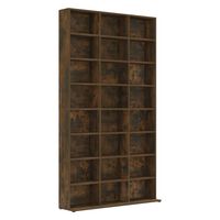 vidaXL CD Cabinet Smoked Oak 102x23x177.5 cm Engineered Wood