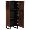 vidaXL Highboard Brown 40x34x110 cm Solid Wood Mango