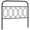 vidaXL Metal Replace Headboard Black 100 cm