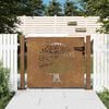 vidaXL Garden Gate 100 x 100 cm Powder-coated steel Black Lockable
