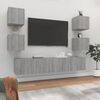 vidaXL 6 Piece TV Cabinet Set Grey Sonoma Engineered Wood