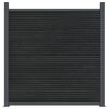 vidaXL Fence Panel Grey 699x186 cm WPC