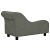 vidaXL Dog Sofa with Pillow Dark Grey 83x44x44 cm Plush