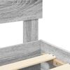 vidaXL Bed Frame with Drawer Grey Sonoma 120 x 190 cm Engineered Wood
