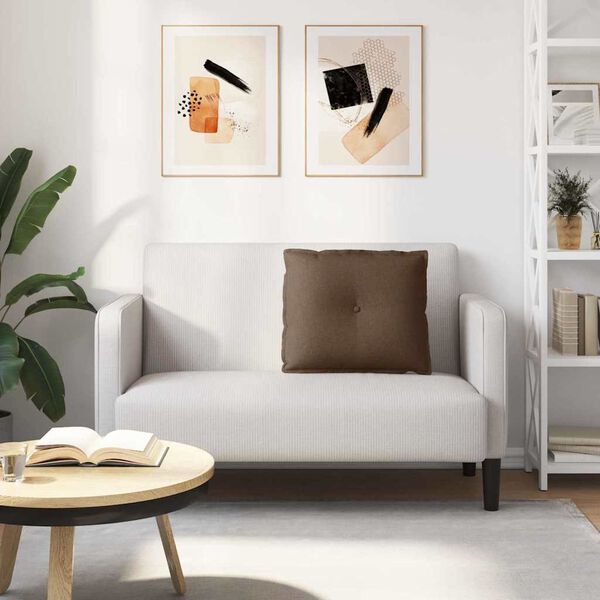 vidaXL Back Pillow Brown 60 x 19 x 50 cm Fabric