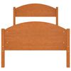 vidaXL Bed Frame without Mattress Honey Brown Solid Wood 90x200 cm (322036+321987)