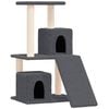 vidaXL Cat Tree with Sisal Scratching Posts Dark Grey 82 cm