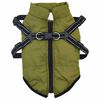 vidaXL Dog Coat with Harness Waterproof Reflective Army Green 2XL