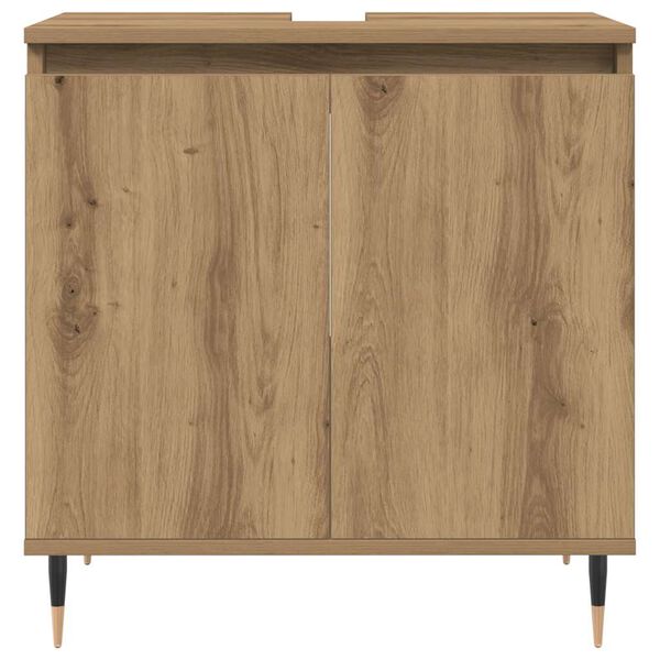 vidaXL Bathroom Cabinet Artisan Oak 58x33x60 cm Engineered Wood