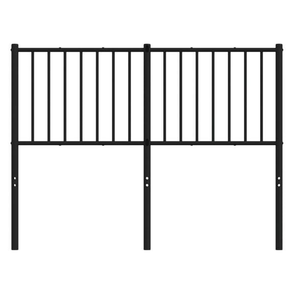 vidaXL Metal Replace Headboard Black 120 cm