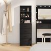 vidaXL Highboard Black oak 40 x 41 x 135 cm Engineered wood