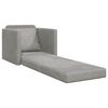 vidaXL Folding Sofa Bed Light Grey 74 x 77 x 81 cm Velvet