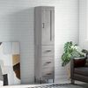 vidaXL Highboard Grey Sonoma 34.5x34x180 cm Engineered Wood