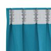 vidaXL Blackout Curtains with Rings 2 pcs Turquoise 175 x 140 cm