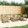 vidaXL 7 Piece Garden Lounge Set Impregnated Wood Pine