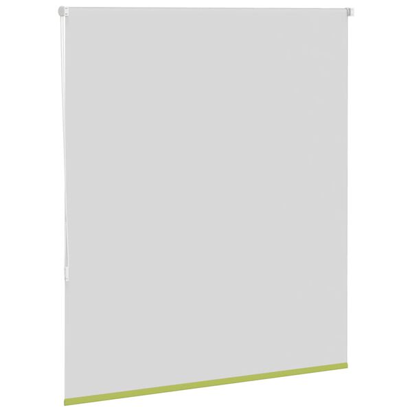 vidaXL Roller Blind Blackout Leaves Green 125x150 cm Fabric Width 121.6 cm Polyester