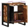 vidaXL Bathroom Cabinet Brown 55 x 35 x 60 cm Solid Reclaim wood