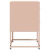 vidaXL Bedside Cabinets 2 pcs Pink 36x39x60.5 cm Steel