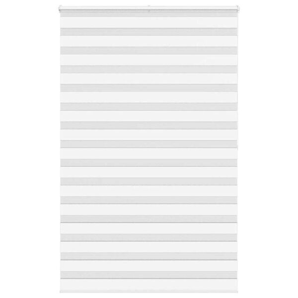 vidaXL Zebra Blind White 150x200 cm Fabric Width 145.9 cm Polyester