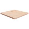 vidaXL Square Table Top 50x50x2.5 cm Untreated Solid Wood Oak