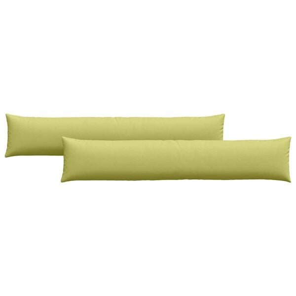 vidaXL Sofa Pillows 2 pcs Light Green 200 x 40 cm Fabric