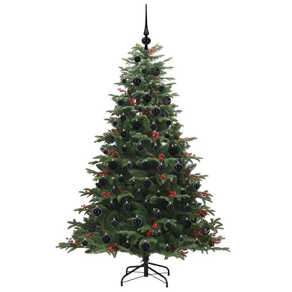 vidaXL Artificial Christmas Tree with 300 LEDs with Stand Green 180 cm